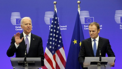 Tusk i Biden: UE i USA muszą utrzymywać presję na Rosję