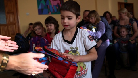 Dzieci z Donbasu poszły w poniedziałek do polskich szkół