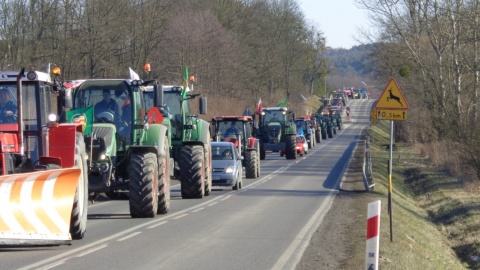 Protest rolników z powiatu grudziądzkiego