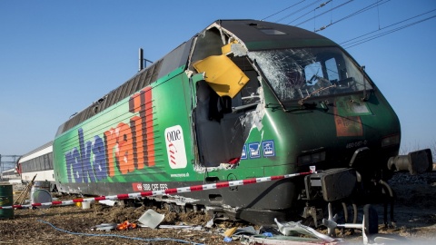 Pięciu rannych po kolizji pociągów pod Zurychem [wideo]
