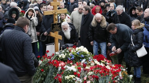 Niemcow pochowany na Cmentarzu Trojekurowskim w Moskwie