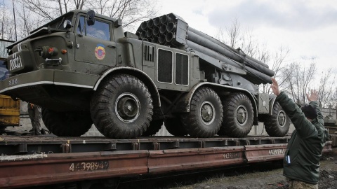 Ukraińska armia wycofuje wyrzutnie rakietowe Uragan z linii walk