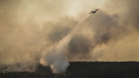 Pożar lasu w Czarnobylu nie powoduje zagrożenia dla Polski