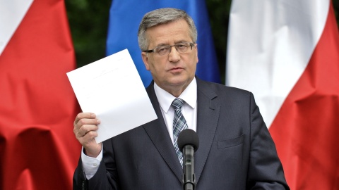 Komorowski: chcę referendum ws. JOW, podatków i finansowania partii