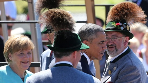 Obama i Merkel spotkali się przed szczytem G7 w Bawarii