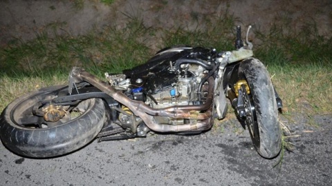 Groźny wypadek z udziałem motocyklisty na krajowej 10 koło Lipna
