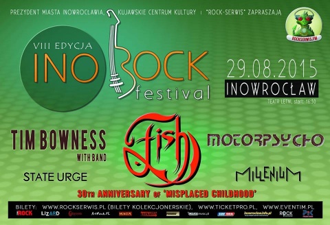 Ino-Rock Festival 2015 - muzyka rockowa w inowrocławskim Parku Solankowym