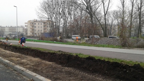 Trwa budowa zjazdów z Trasy Średnicowej Północnej w ul. Świętopełka i ul. Sczanieckiego w Toruniu