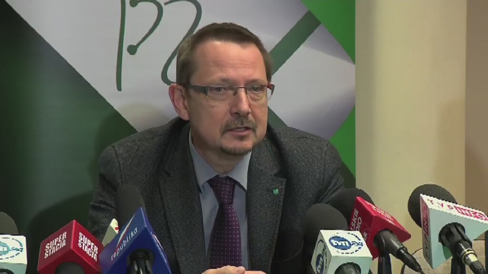 Prezes PZ Jacek Krajewski zarzucił Ministrowi Zdrowia manipulowanie opinią publiczną. Fot. TVN24/x-news