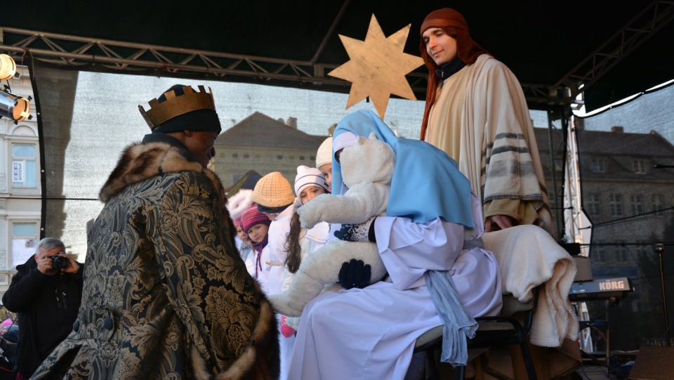 Inscenizacja na Starym Rynku w Bydgoszczy. Fot. Kamila Zroślak