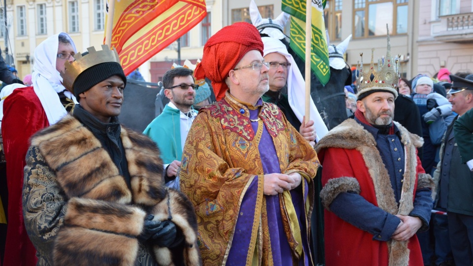 Podczas bydgoskich uroczystości przygotowano inscenizację nawiązującą do wydarzeń w Betlejem. Fot. Kamila Zroślak