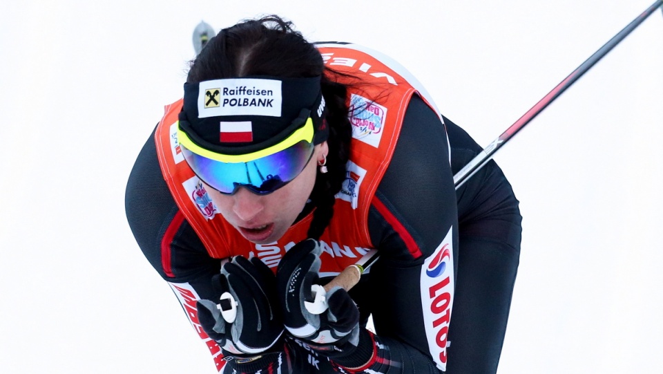 Justyna Kowalczyk na trasie biegu na 5 km techniką klasyczną w zawodach narciarskiego cyklu Tour de Ski. Fot. PAP/Grzegorz Mamot