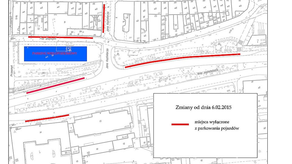 Zmiany związane są z uruchomieniem wielopoziomowego parkingu. Graf. ZDMiKP w Bydgoszczy