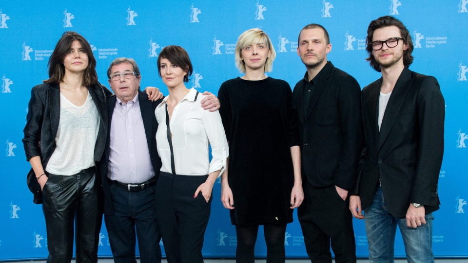 Twórcy i bohaterowie filmu "Body/Ciało" na 65. Międzynarodowym Festiwalu Filmowym Berlinale. Fot. PAP/EPA