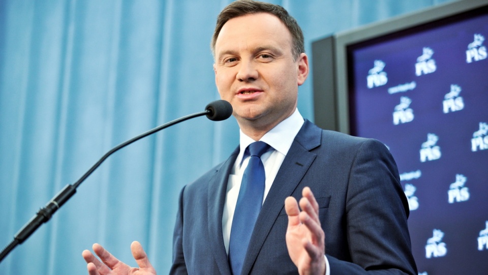 Kandydat PiS na prezydenta RP, europoseł Andrzej Duda w Sejmie podczas konferencji prasowej pt. "Polacy chcą debaty przed I turą". Fot. PAP/Marcin Obara