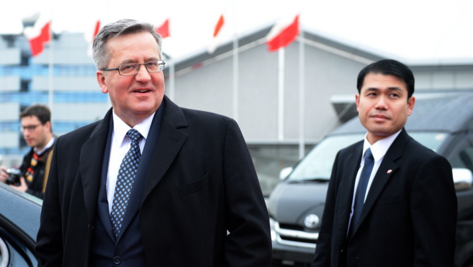 26 lutego prezydent Bronisław Komorowski rozpoczął oficjalną wizytę w Japonii. Fot. PAP/Jacek Turczyk