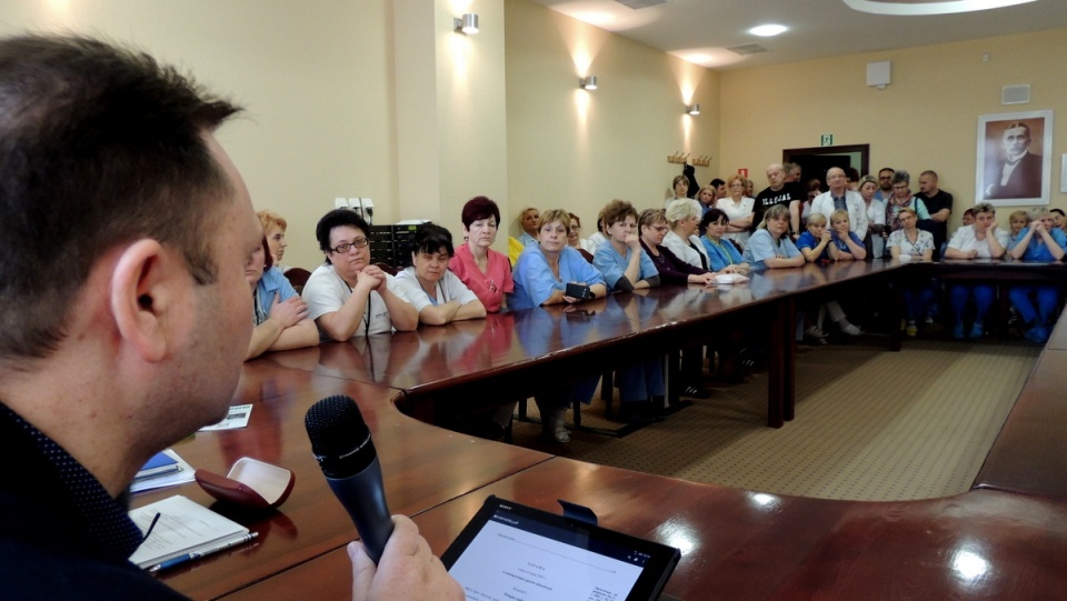 Dla pracowników, którzy mają stracić zatrudnienie w szpitalu Jurasza, bydgoska "Solidarność" przygotowała pomoc prawną. Fot. Maciej Wilkowski