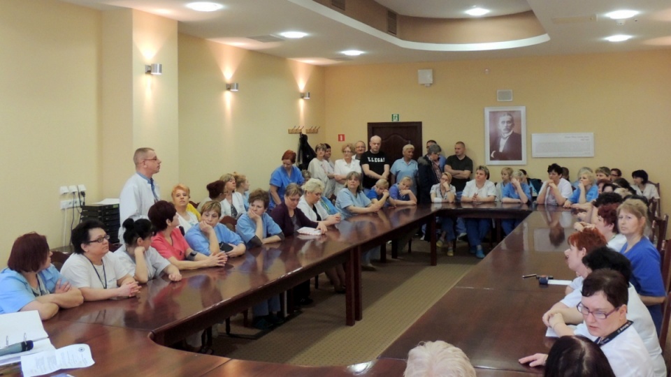Dla pracowników, którzy mają stracić zatrudnienie w szpitalu Jurasza, bydgoska "Solidarność" przygotowała pomoc prawną. Fot. Maciej Wilkowski