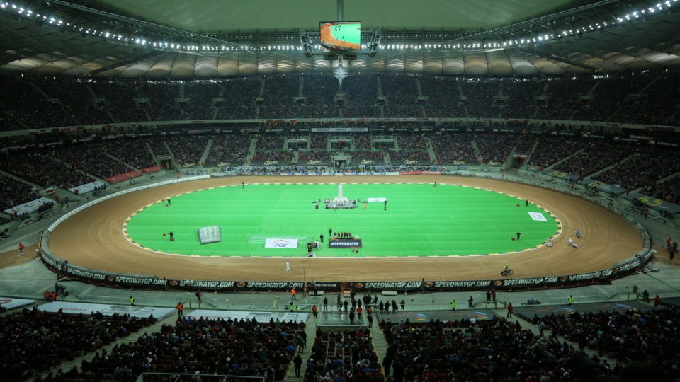 Stadion Narodowy w Warszawie podczas żużlowego Grand Prix Polski. Fot. PAP/Bartłomiej Zborowski
