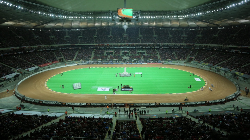 Stadion Narodowy w Warszawie podczas żużlowego Grand Prix Polski. Fot. PAP/Bartłomiej Zborowski