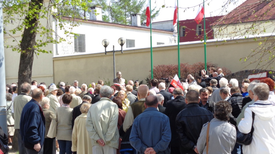 W uroczystości odsłonięcia popiersia uczestniczyli mieszkańcy Grudziadza. Fot. Marcin Doliński