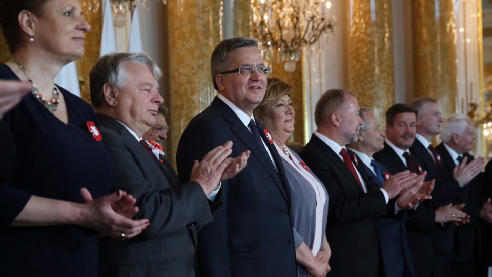 Prezydent Bronisław Komorowski podczas uroczystości na Zamku Królewskim z okazji Święta Konstytucji 3 maja. Fot. PAP/Tomasz Gzell