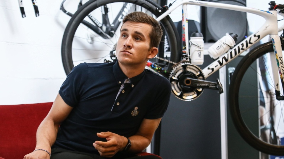 Michał Kwiatkowski jest zadowolony ze swojej postawy w pierwszej części sezonu, w której wygrał Amstel Gold Race. Fot. PAP/Jakub Kamiński