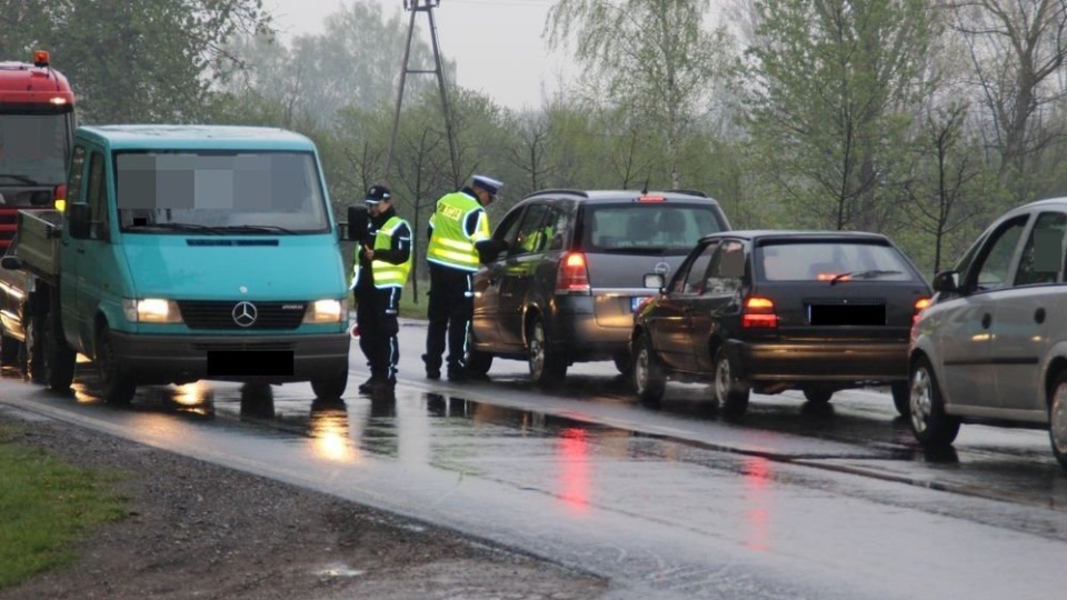 Łącznie mundurowi skontrolowali 1404 kierowców. Fot. Policja