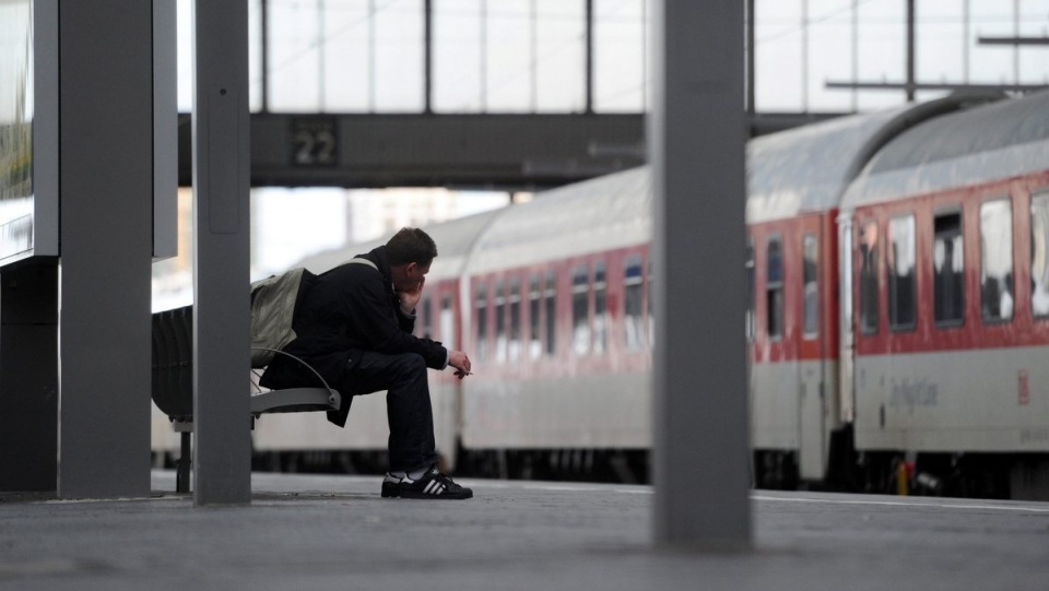 Ma to być najdłuższy protest pracowniczy w historii niemieckich kolei Deutsche Bahn. Fot. PAP/EPA