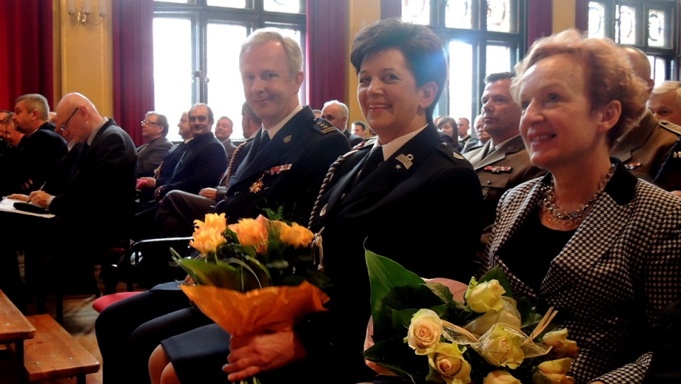 Na uroczystej Gali w toruńskim Dworze Artusa, wojewoda kujawsko-pomorski Ewa Mes również pojawiła się w galowym mundurze. Fot. Michał Zaręba