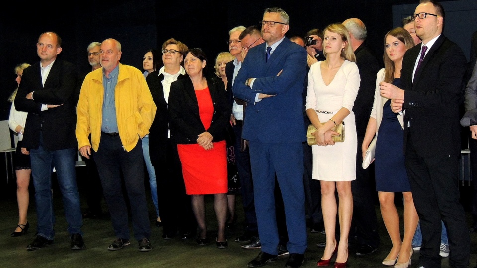 Reakcja polityków PO na sondażowe wyniki wyborów. Fot. Adriana Andrzejewska