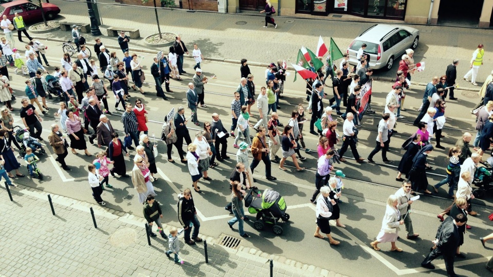 W Bydgoszczy marsz przeszedł m. in. ulicą Gdańską. Fot. Tomasz Kaźmierski