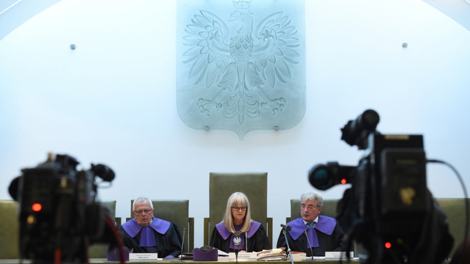 Sędziowie Sądu Najwyższego podczas rozprawy. Fot. PAP/Radek Pietruszka