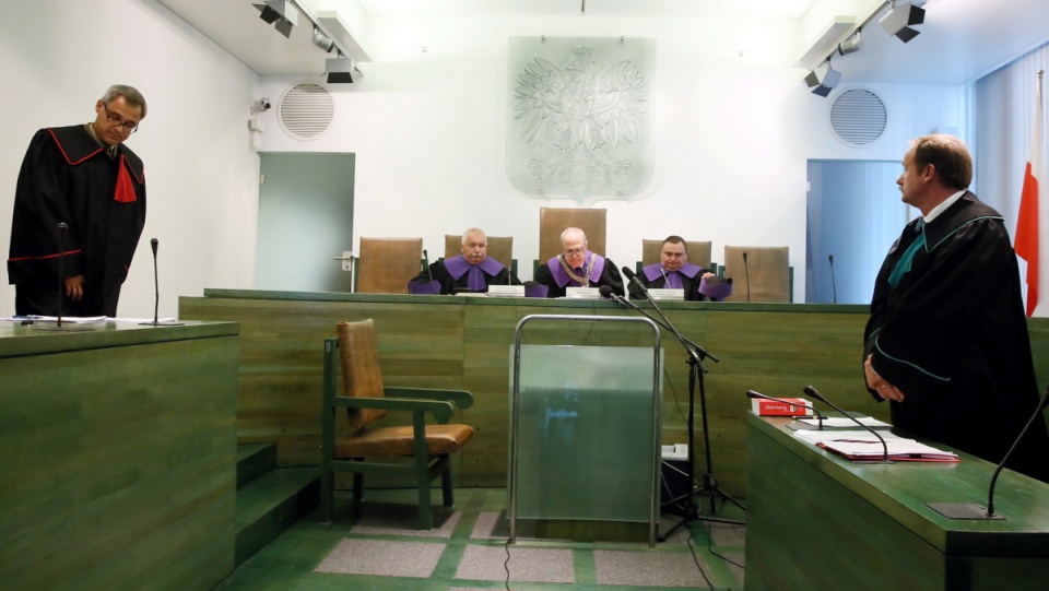 Podczas posiedzenia Sądu Najwyższego. Fot. PAP/Tomasz Gzell