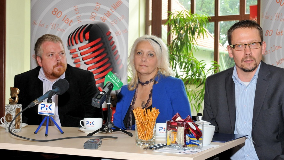 Od lewej: Michał Słobodzian, Żaneta Walentyn i Cezary Wojtczak - prezes Polskiego Radia PiK. Fot. Ireneusz Sanger