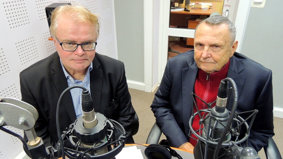 Prof. Paweł Bromski (z lewej) i Krzysztof Dzikowski - oganizatorzy II Kongresu Twórców Kultrury Polskiej w Toruniu. Fot. Iwona Muszytowska-Rzeszotek
