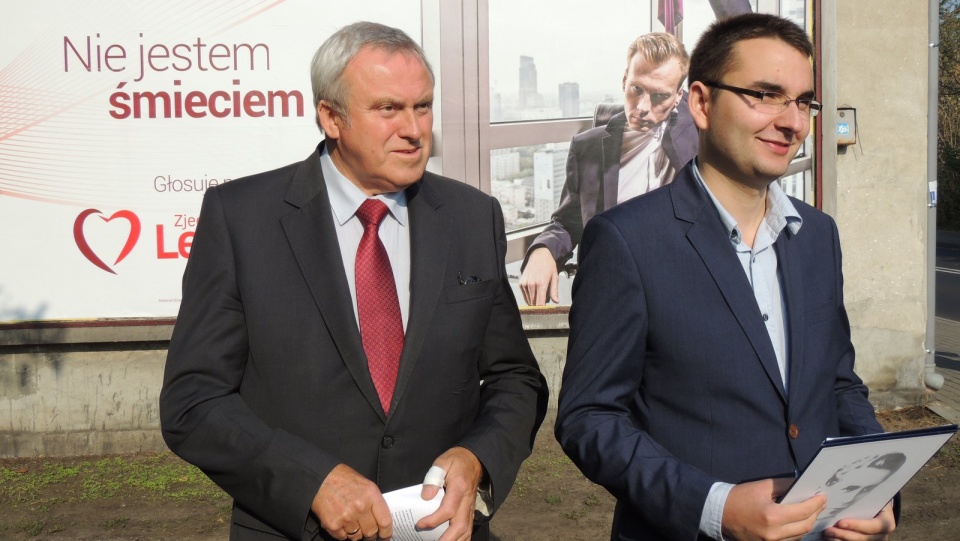 Włocławski sztab wyborczy koalicji "Lewica razem" zwołał konferencję prasową, poświęconą gospodarczej części swojego programu. Fot. Marek Ledwosiński