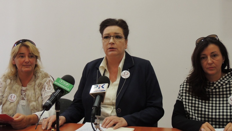 W Bydgoszczy kandydatki do Sejmu z tego ugrupowania zorganizowały konferencję pod hasłem Zjednoczona Lewica Kobiet. Fot. Monika Siwak-Waloszewska