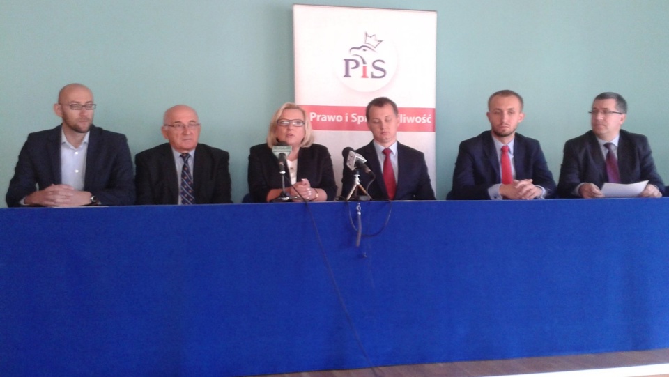 Beata Kempa przyjechała do Torunia by poprzeć kandydatów z listy PiS. Fot. Adriana Andrzejewska