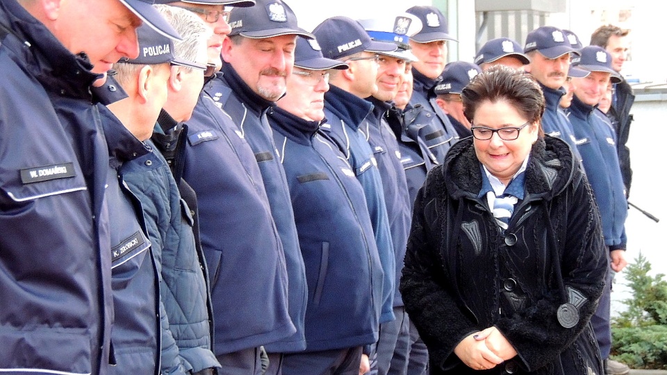 W uroczystości uczestniczyła uroczystości minister spraw wewnętrznych Teresa Piotrowska. Fot. Monika Siwak-Waloszewska