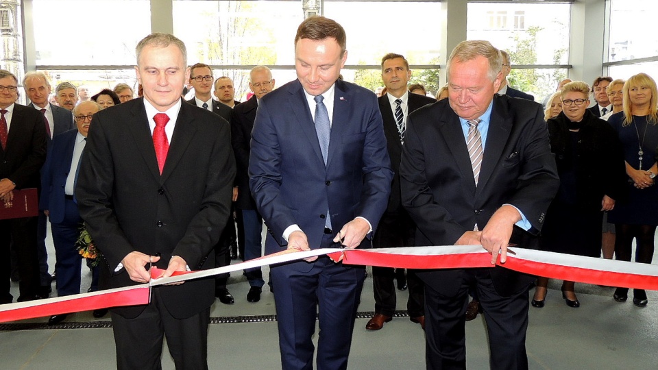 Prezydent Andrzej Duda gościł w Bydgoszczy w Szpitalu Uniwersyteckim nr 1 im. dr. Antoniego Jurasza. Fot. Tatiana Adonis