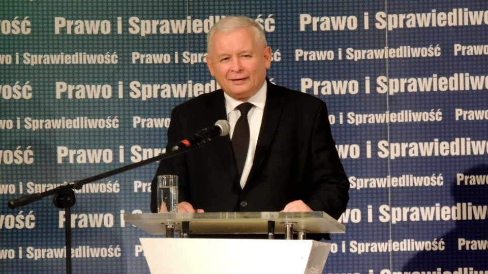 Do walki o głosy przekonywał w Toruniu i Bydgoszczy prezes PiS, Jarosław Kaczyński. Fot. Michał Zaręba
