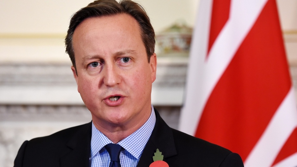 Brytyjski premier David Cameron. PAP/EPA/ANDY RAIN / POOL