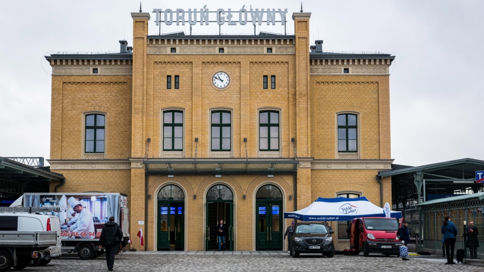 Budynek Dworca Toruń Główny, otwartego po rewitalizacji. Fot. Tytus Żmijewski