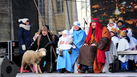 Bydgoski Orszak Trzech Króli wyruszył sprzed kościoła Św. Trójcy i przeszedł na Stary Rynek. Fot. I. Sanger