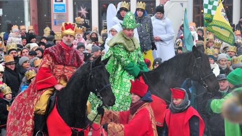 Bydgoski Orszak Trzech Króli wyruszył sprzed kościoła Św. Trójcy i przeszedł na Stary Rynek. Fot. I. Sanger