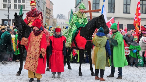 Bydgoski Orszak Trzech Króli wyruszył sprzed kościoła Św. Trójcy i przeszedł na Stary Rynek. Fot. I. Sanger