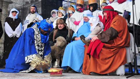 Bydgoski Orszak Trzech Króli wyruszył sprzed kościoła Św. Trójcy i przeszedł na Stary Rynek. Fot. I. Sanger