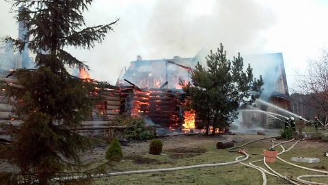 Karczma góralska Gazdówka w Żołędowie koło Bydgoszczy spłonęła doszczętnie. Fot. Hanna Gołata