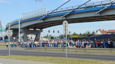 Toruń. Anakonda 16 - Most im. gen. Elżbiety Zawackiej w Toruniu został zajęty przez żołnierzy. Fot. Monika Kaczyńska